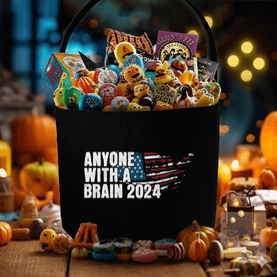 2024 Brain Vote Democracy Anti-Trump Fabric Baskets