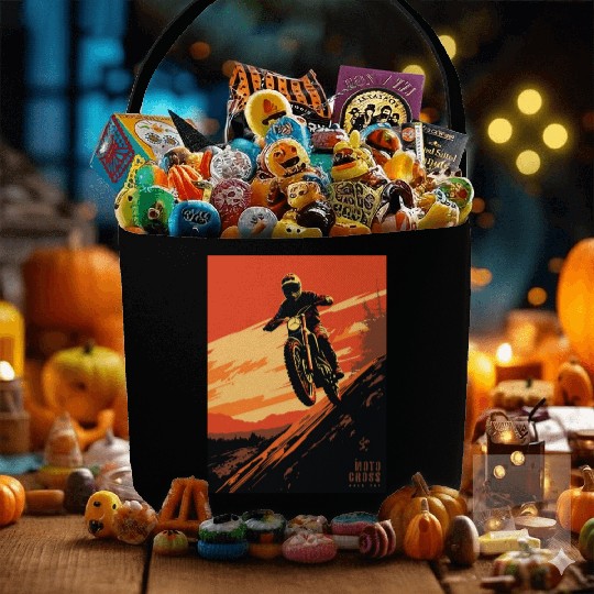 Sunset Motocross - Race Day Fabric Baskets