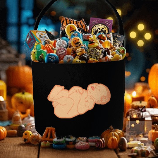 Newborn baby white skin color Fabric Baskets