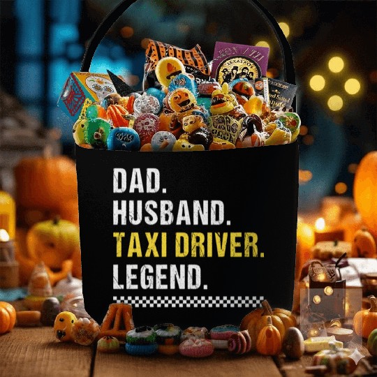 Dad Taxi Driver Fabric Baskets