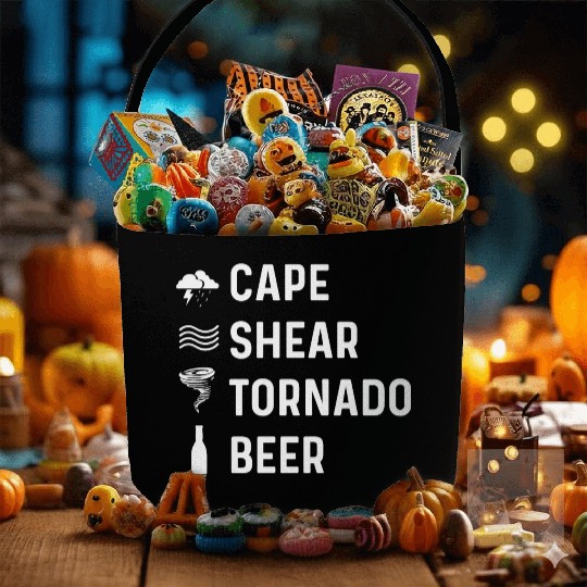 Cape Shear Tornado Forecaster Gift Fabric Baskets