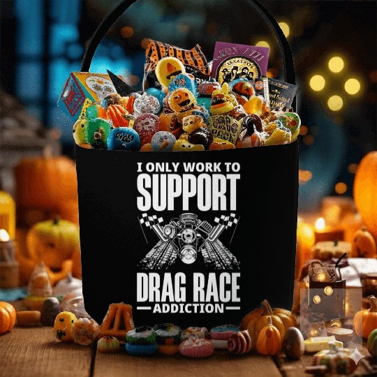 Funny Drag Race Drag Racing Gift Fabric Baskets