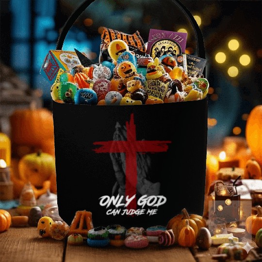 Only God Can Judge Me Fabric Baskets