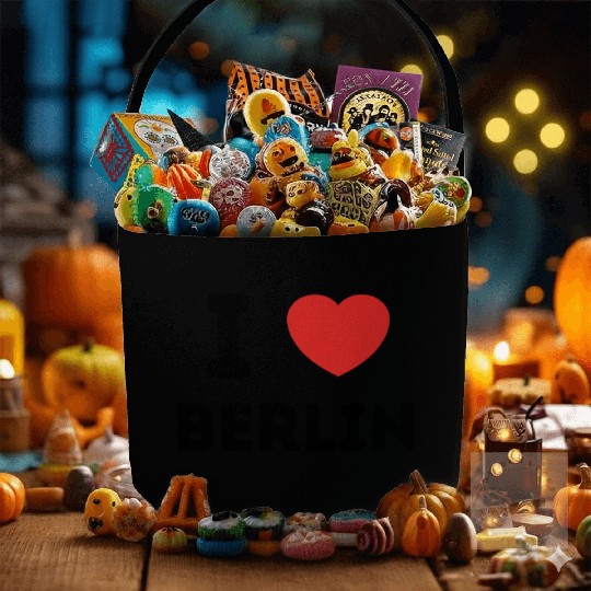 I Love Berlin Germany Fabric Baskets