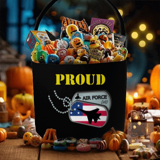 Proud Air Force Dad Fabric Baskets