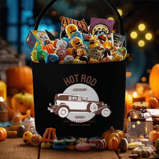Hot rod legendary, classic car Fabric Baskets