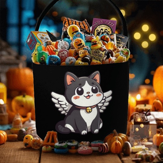 Kawaii Cat Angel Fabric Baskets