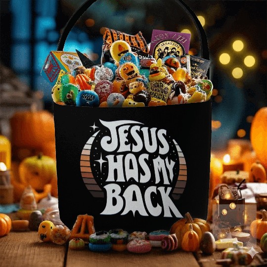 Jesus Has My Back 23 Fabric Baskets