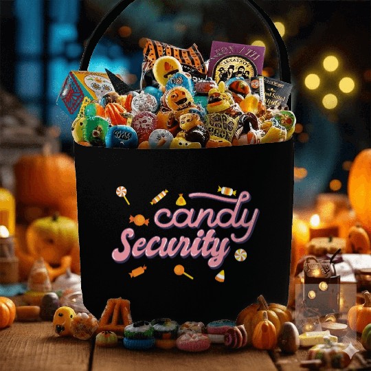 Candy Security Kids Parents Matching Birthday Fabric Baskets