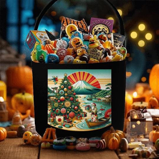 Japanese Style Christmas in July Fabric Baskets