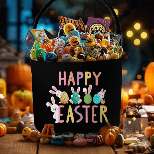 Easter egg hunt Fabric Baskets for little and big boys