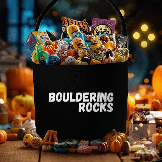 bouldering rocks Fabric Baskets