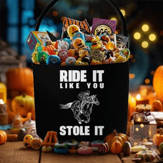 Funny Kentucky derby horse racing jockey Fabric Baskets