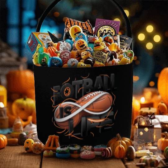 "Eternal Passion: Football is Life" Fabric Baskets