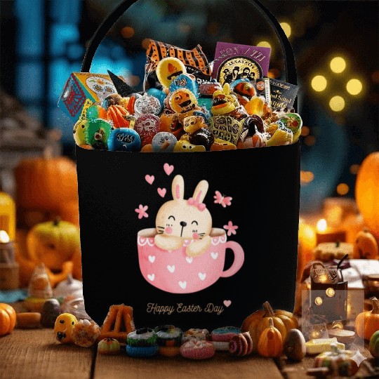 Happy Easter Day Fabric Baskets