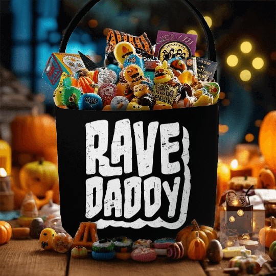 Rave Daddy EDM Techno Music Raver Party Festival Fabric Baskets