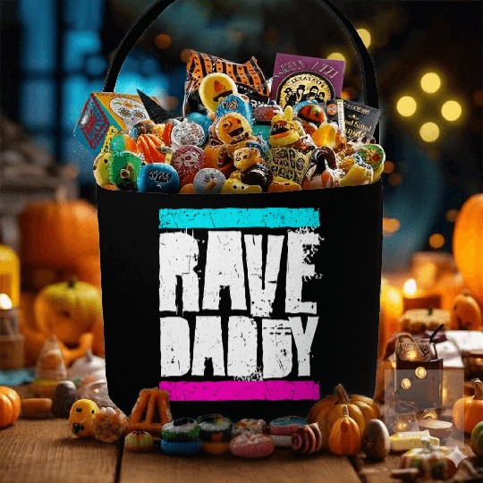 Rave Daddy EDM Techno Music Raver Party Festival Fabric Baskets