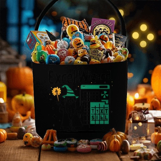 excel wizard funny accountant and bookkeeper gift Fabric Baskets