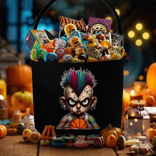 Punk Basketball Fabric Baskets