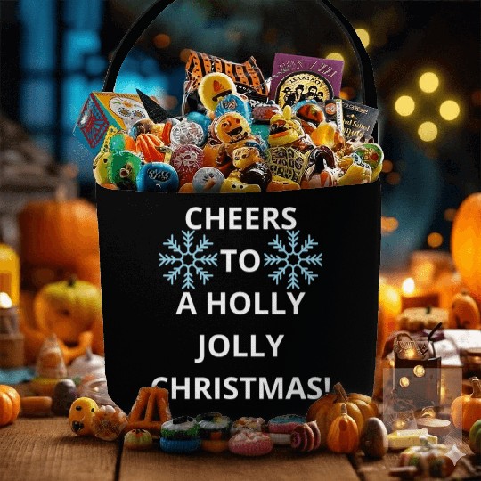 Cheers to a Holly Jolly Christmas! Fabric Baskets