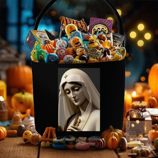 Virgin Mary Fabric Baskets