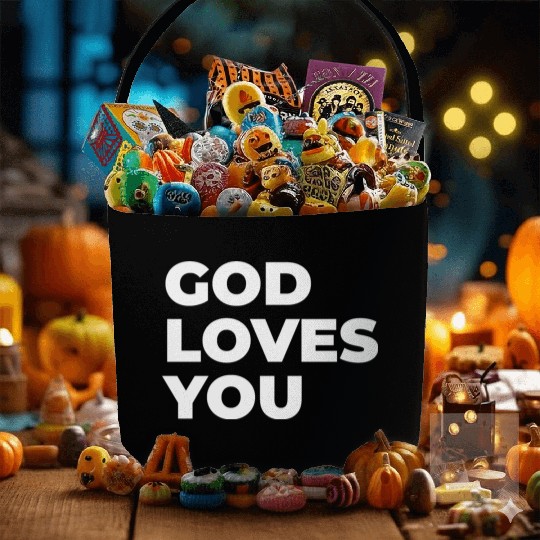 god loves you Fabric Baskets