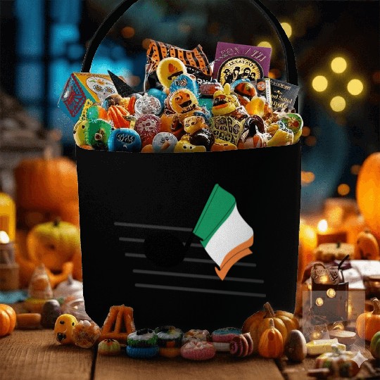 Flag music tone flag Ireland Fabric Baskets