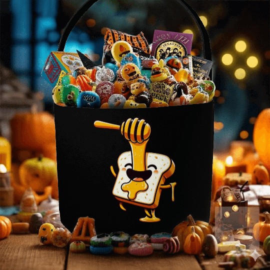 Toast with Honey Beekeeper Bee Honey Fabric Baskets