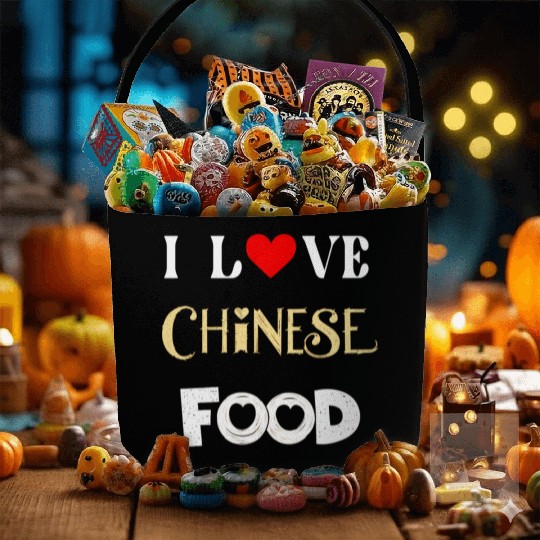 I Love Chinese Food Fabric Baskets
