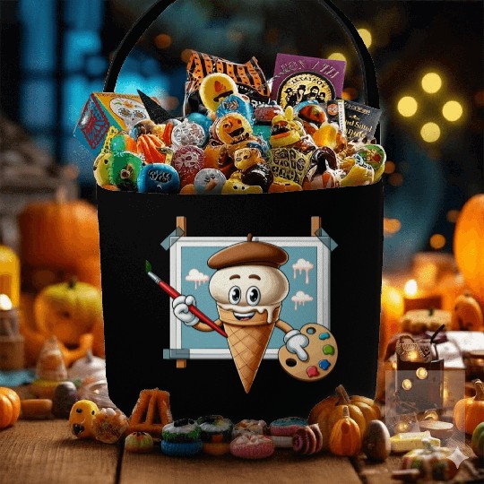 Creative Ice Cream Character Masterpiece Fabric Baskets