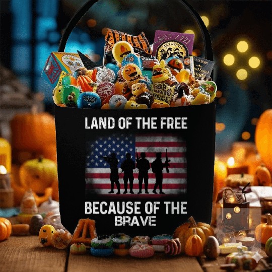 Land of the free because of the brave Fabric Baskets