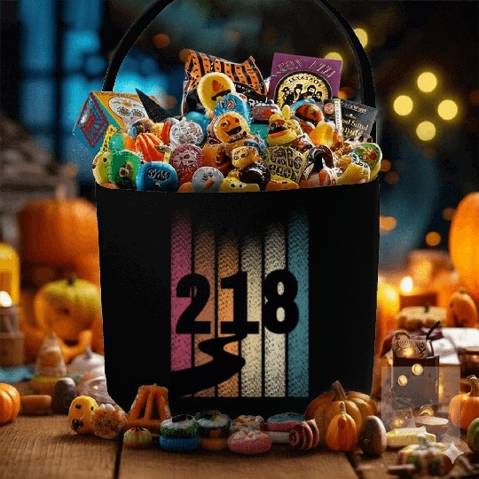 218 Area Code Retro Minnesota Duluth Fabric Baskets