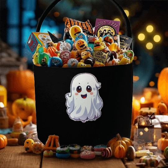 Cute Ghost Chibi Fabric Baskets