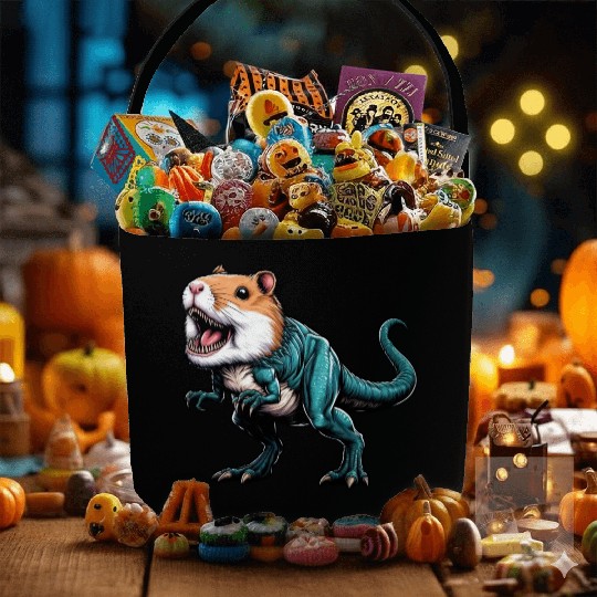 T-Rex Hamster Hybrid: Fantastic Mythical Creature Fabric Baskets