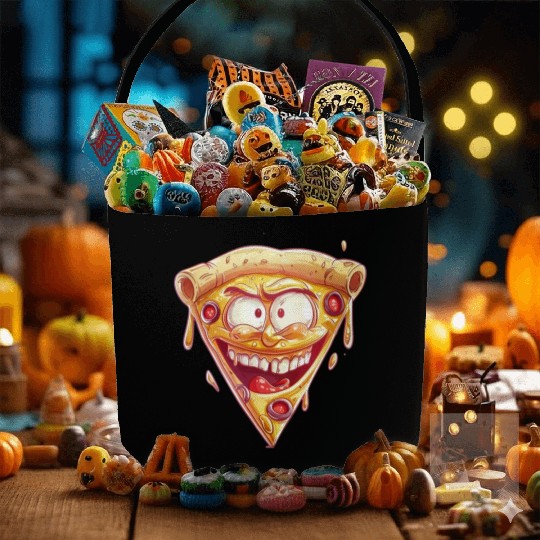 Cheesy Grinning Slice Captures Joy Fabric Baskets