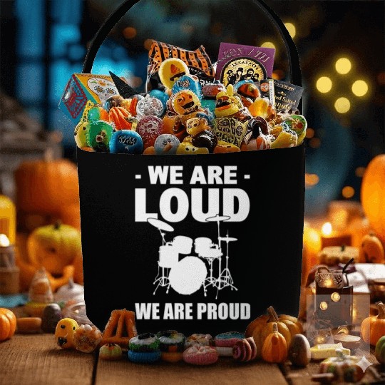 Drumming Drumset Drummer Fabric Baskets