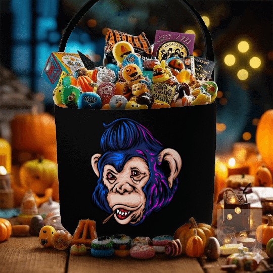 Monkey Hawk Fabric Baskets