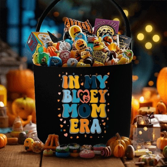 Women in My Mom Era Mama Dog Paw Funny Letter Fabric Baskets