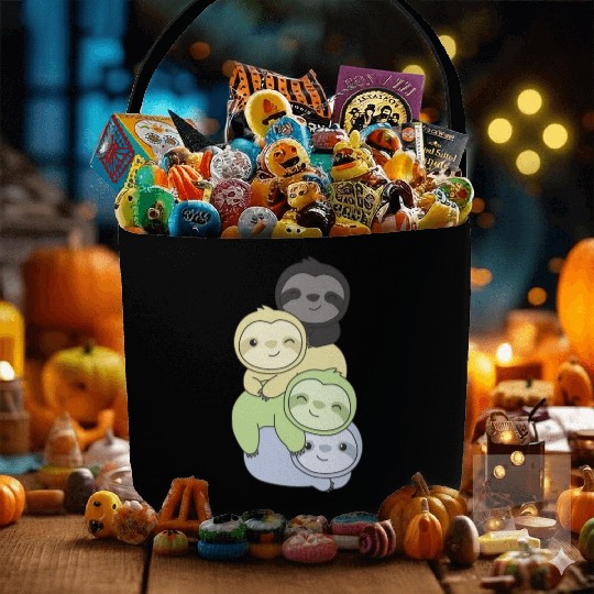 Cassgender Flag Pride Lgbtq Cute Sloth Fabric Baskets