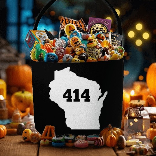 Wisconsin 414 Area Code Fabric Baskets