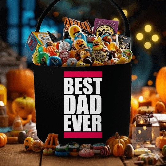 The Best Dad Ever Coolest Daddy in the World Love Fabric Baskets