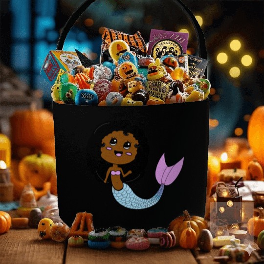 I Love Mermaids Cute Costume Kids Toddler Girl Fabric Baskets