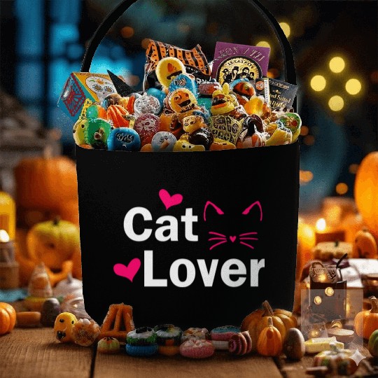 Cat Lover Fabric Baskets