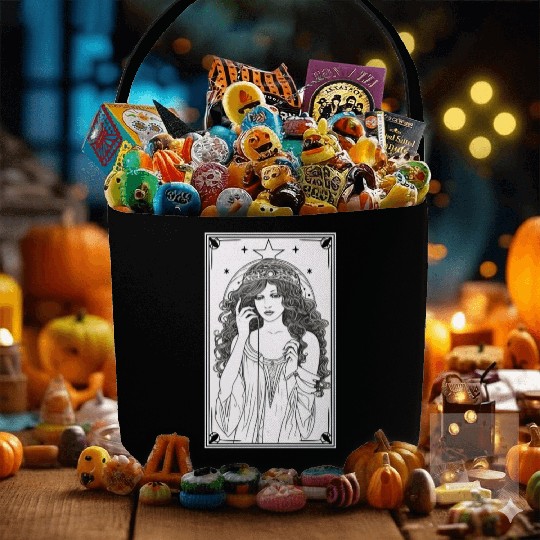 Tarot Card Astrology Occult Mystical Fabric Baskets