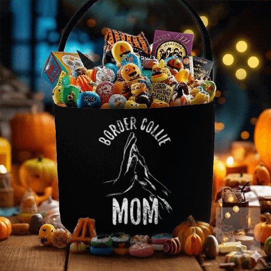 Unique Border Collie Design For Dog Enthusiasts Fabric Baskets