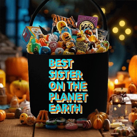 Best sister on the planet earth Fabric Baskets