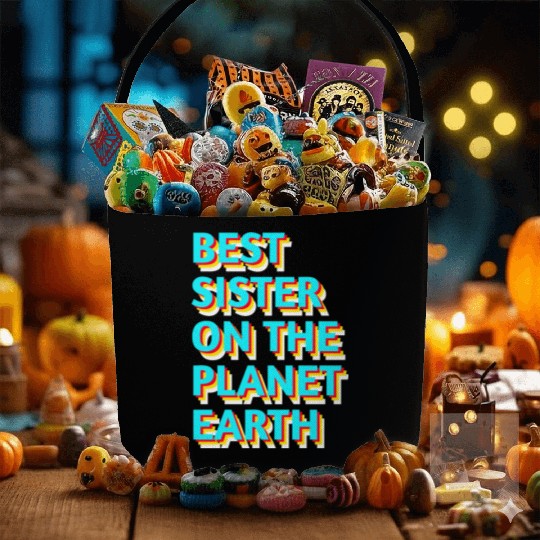 Best sister on the planet earth Fabric Baskets