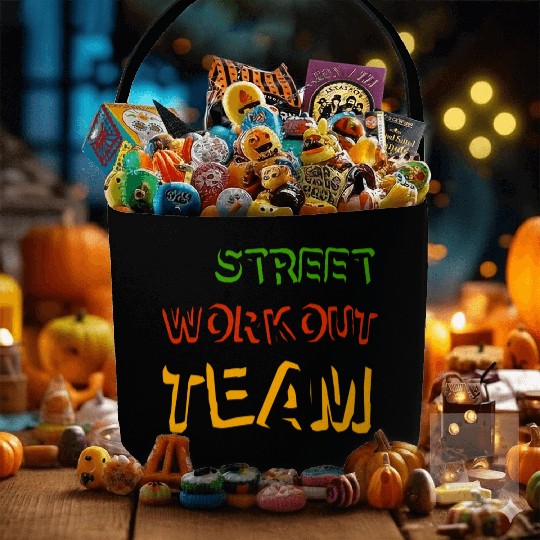 Street workout street workout team guys juneteenth Fabric Baskets