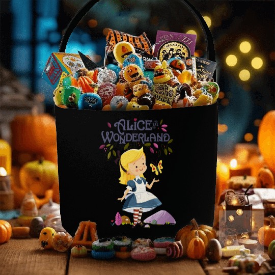 Alice in Wonderland Fabric Baskets