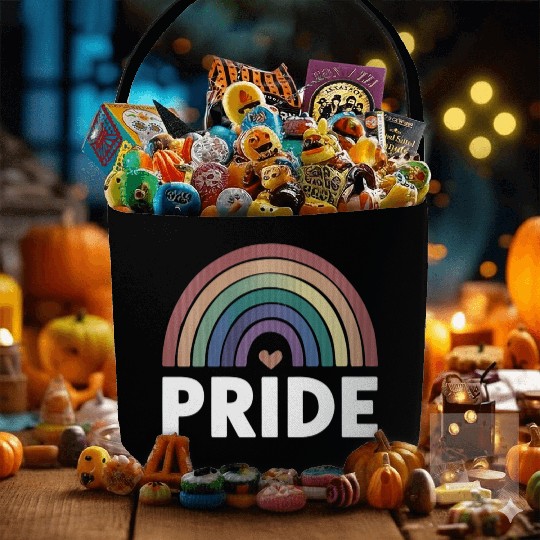 Lesbian Funny LGBT Gay Pride Rainbow Fabric Baskets